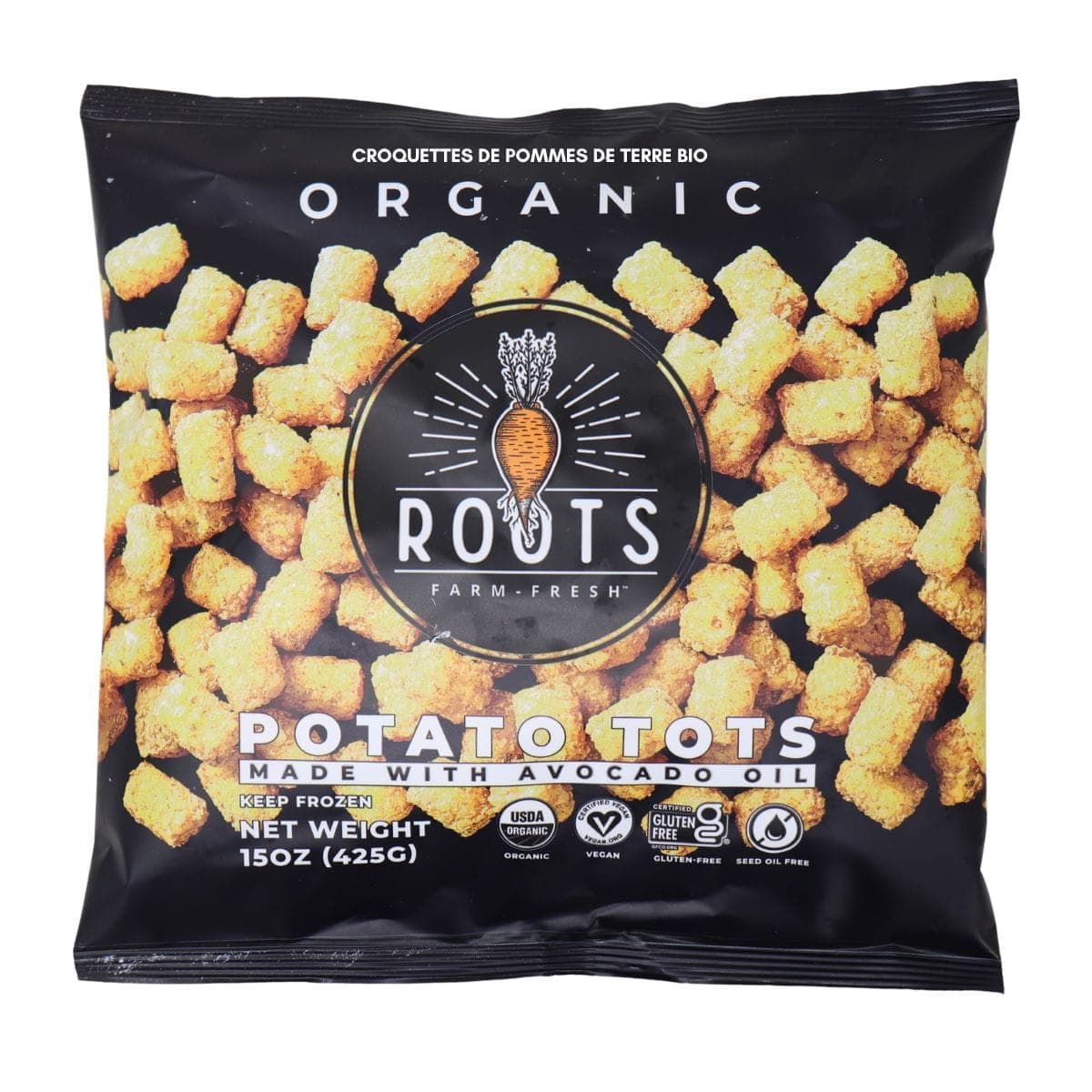 Roots Farm Fresh Organic Potato Tots, 425g