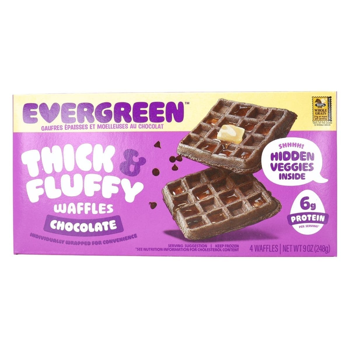 Evergreen Thick &amp; Fluffy Waffles Chocolate, 248 g