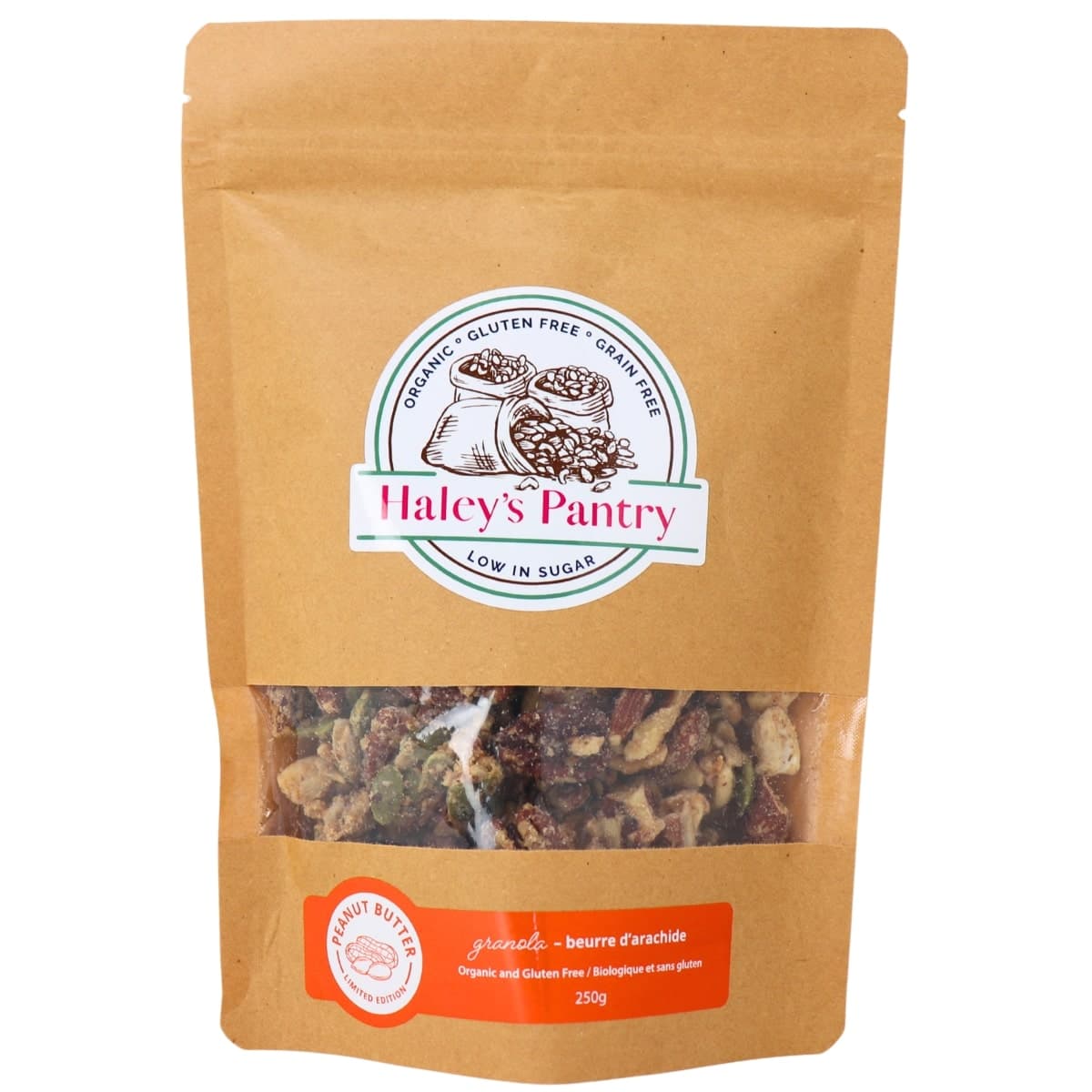 Haley’s Pantry Organic Granola Peanut Butter Crunch, 250g