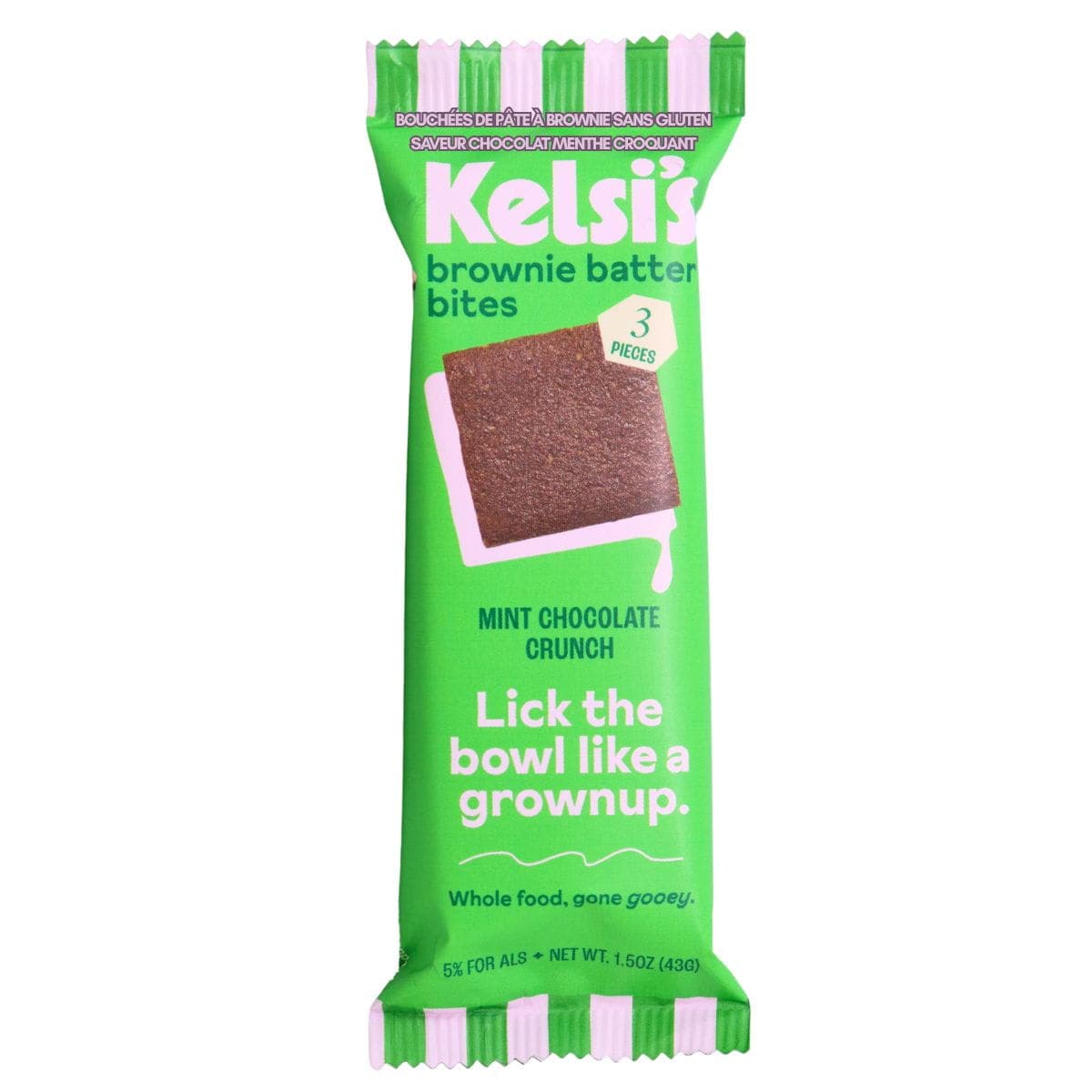 Kelsi’s Gluten-Free Brownie Batter Bites Mint Chocolate Crunch, 43g