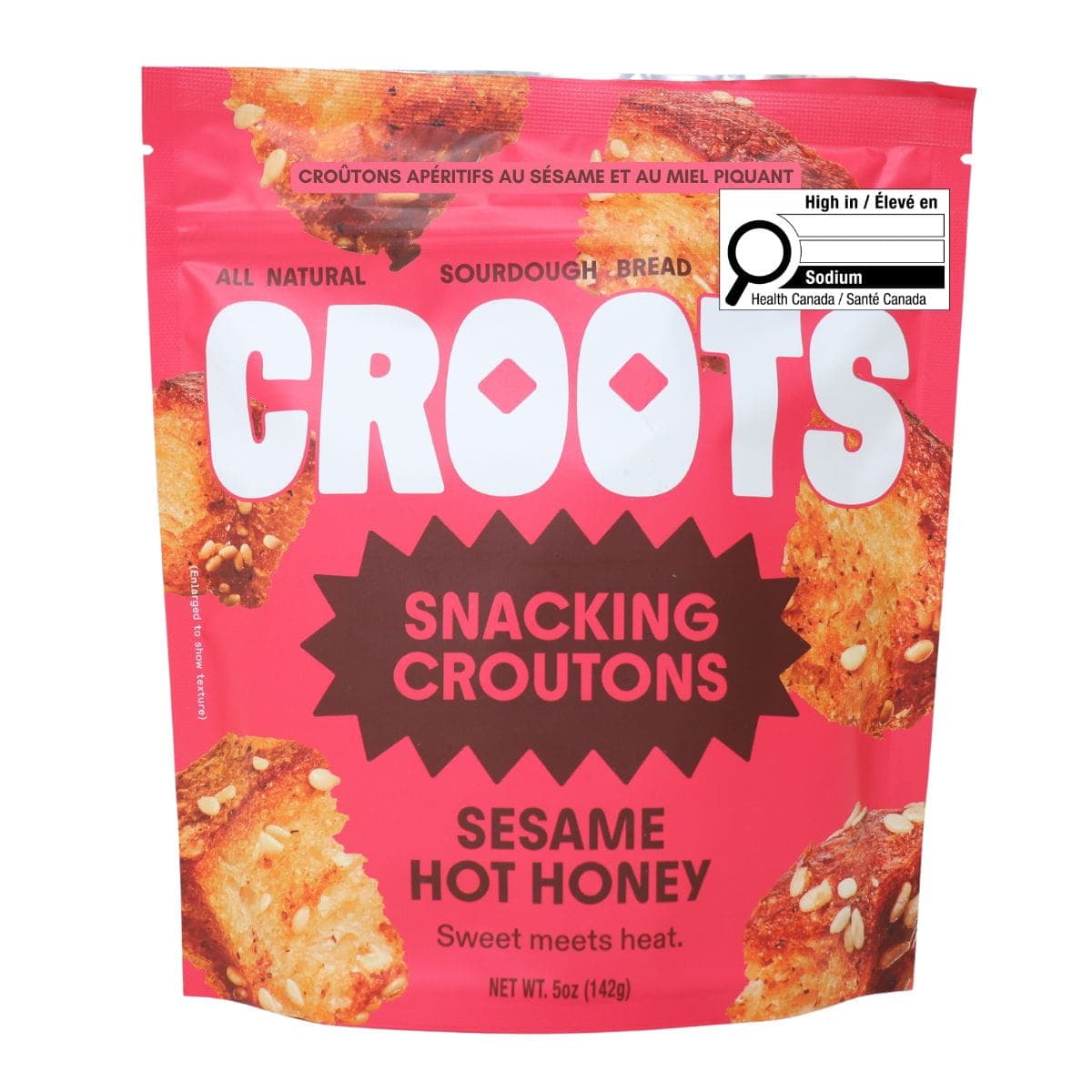 Croots Snacking Croutons Sesame Hot Honey, 142g