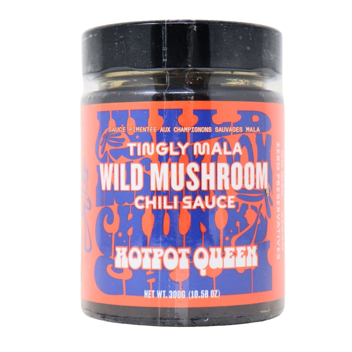 Hotpot Queen Tingly Mala Wild Mushroom Chili Sauce, 300g