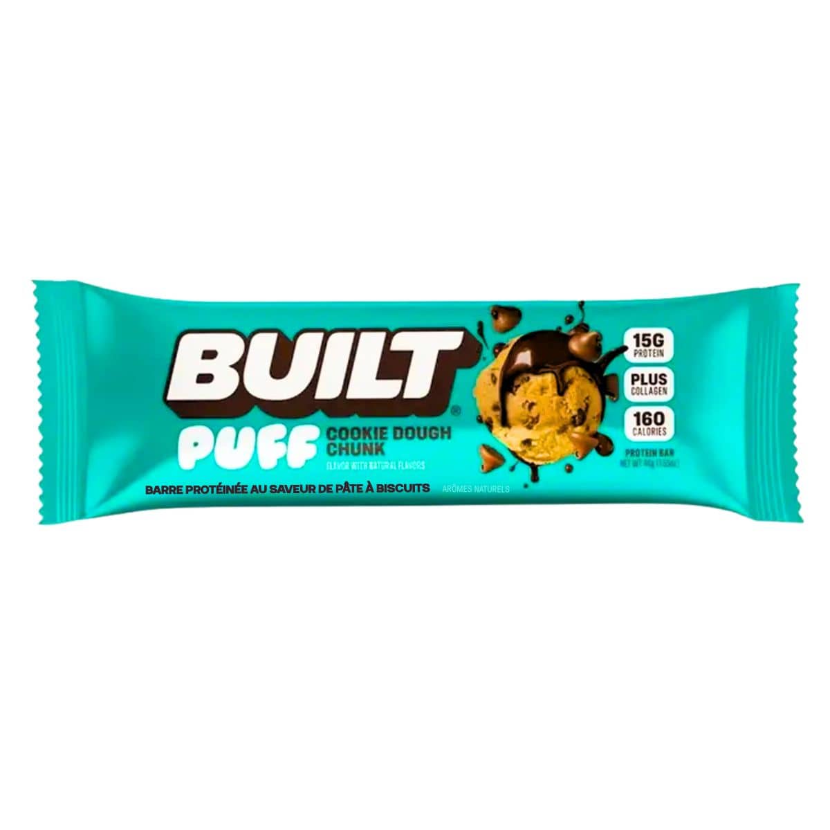 Built Bar Puffs Protein Bar Cookie Dough Chunk, 44g