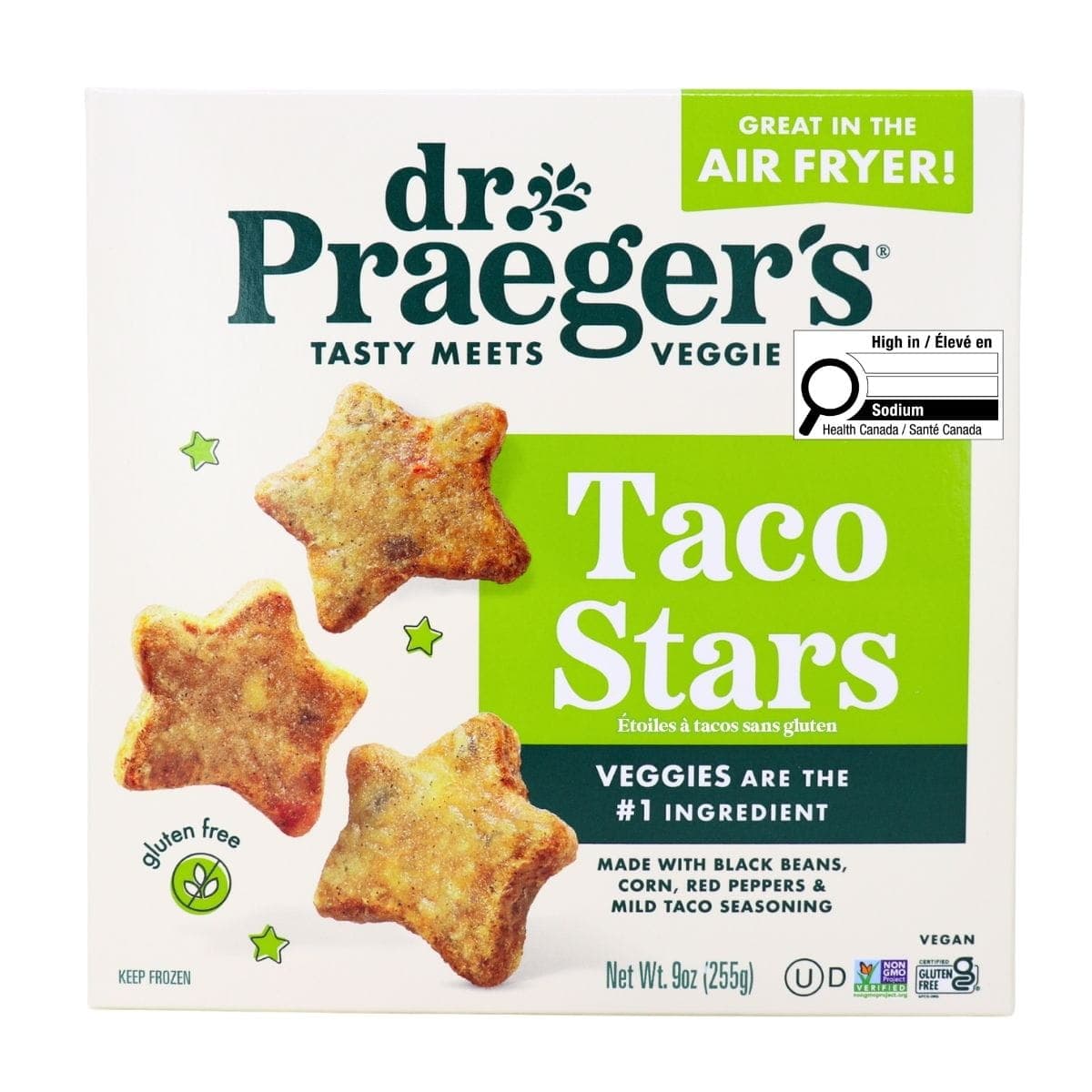 Dr. Praeger's Gluten-Free Taco Stars, 255g