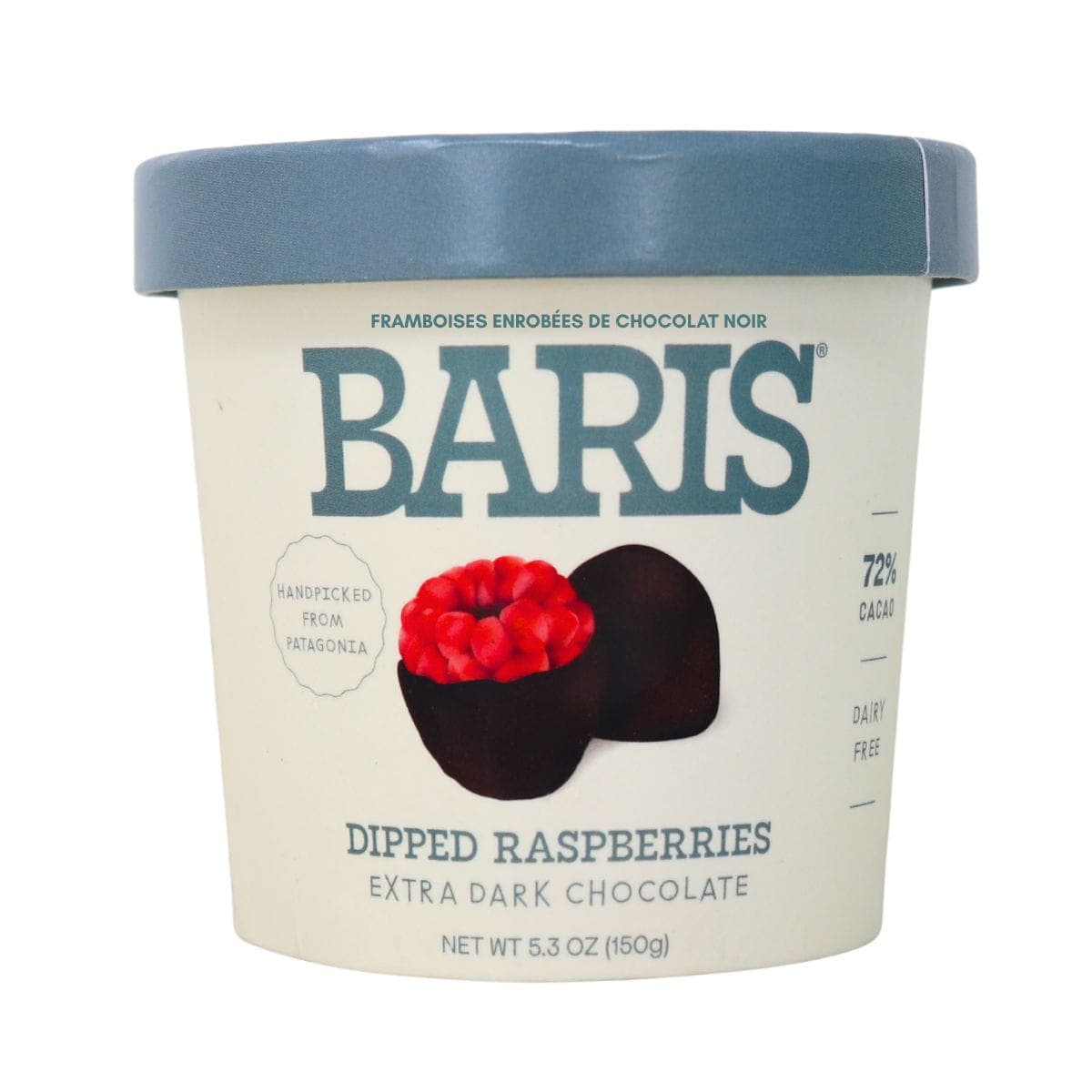 Baris Dipped Raspberries Extra Dark Chocolate, 150g