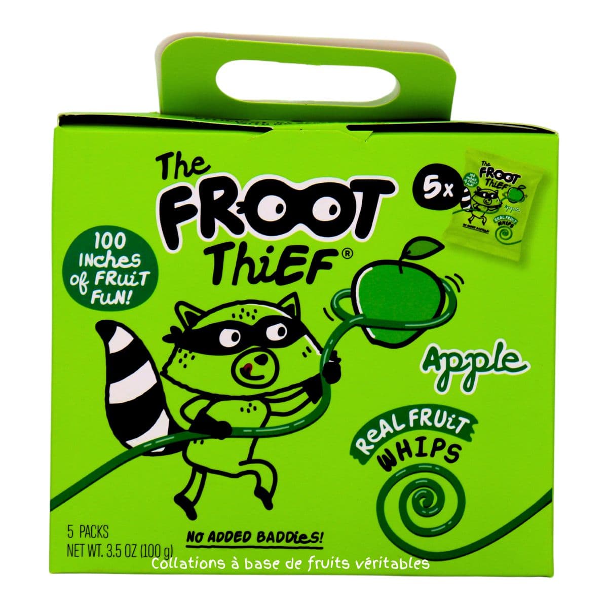 The Froot Thief Real Fruit Whip Apple, 5 Pack