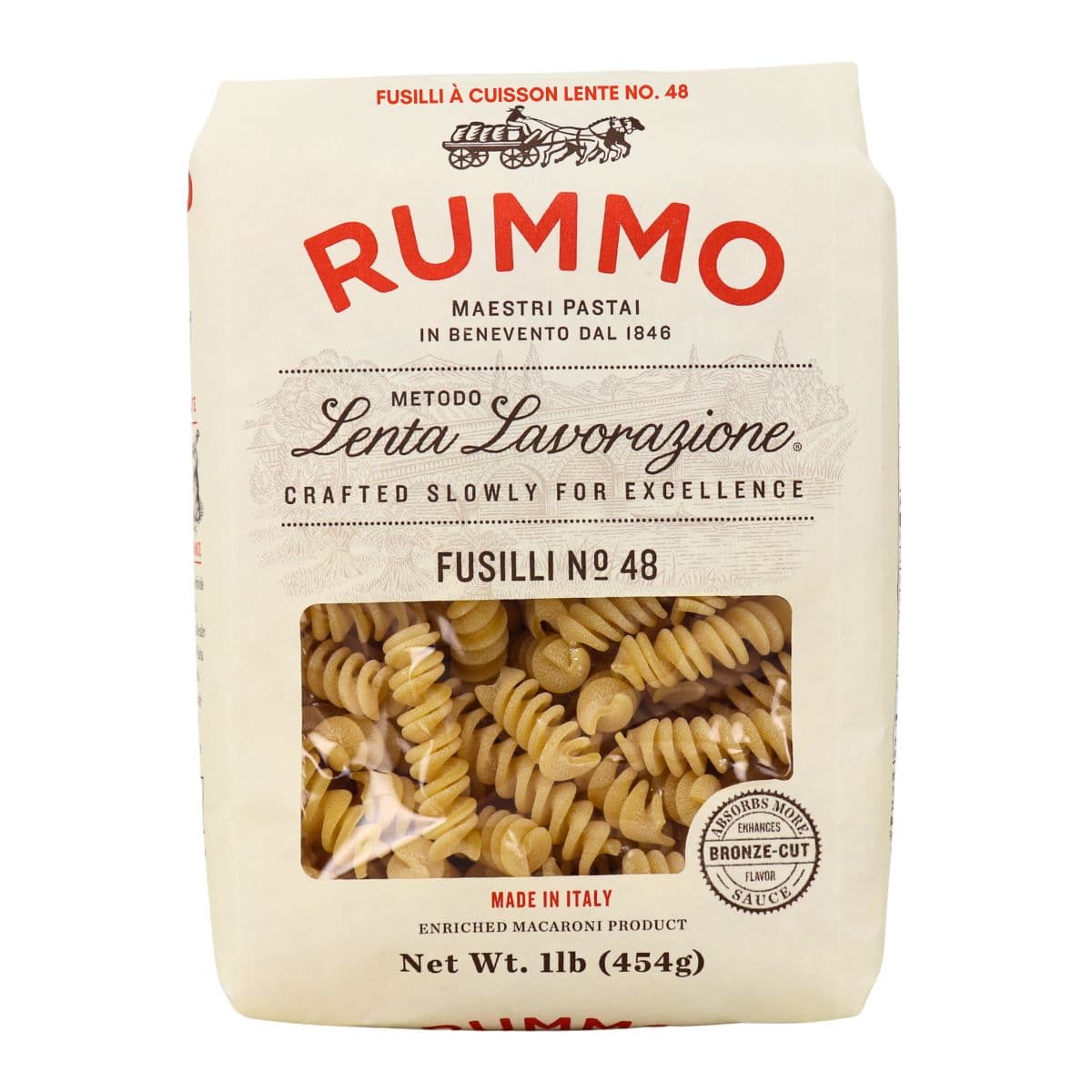 Rummo Lenta Lavorazione Fusilli No. 48, 454g