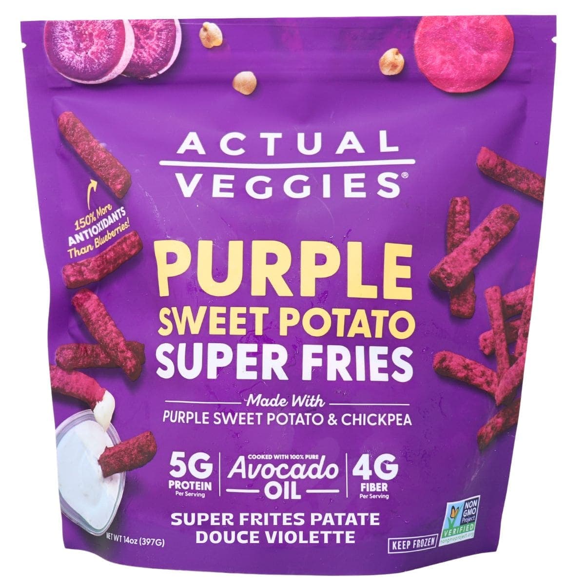 Actual Veggies Super Fries Purple Sweet Potato, 397 g