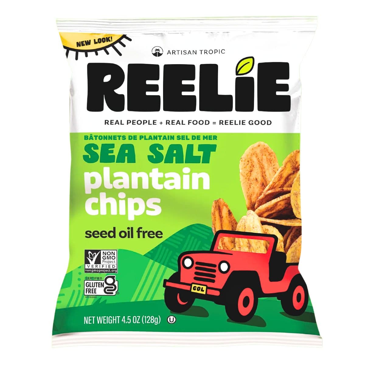Artisan Tropic Plantain Strips Sea Salt, 128g
