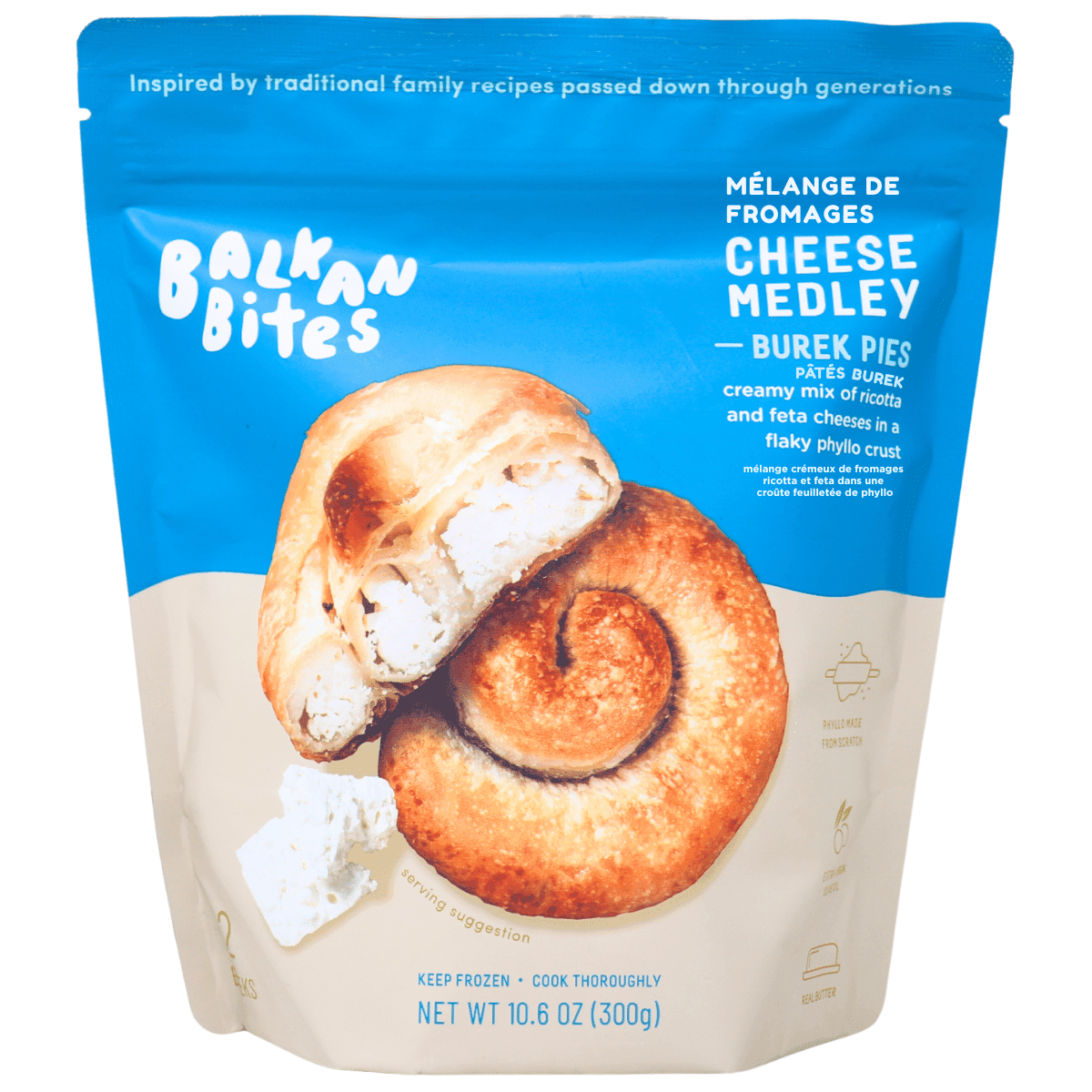 Balkan Bites Burek Pies Cheese Medley, 300 g
