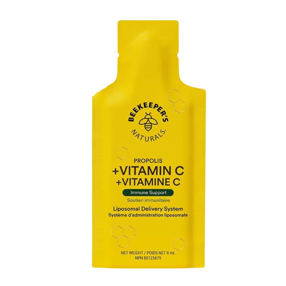 Beekeeper’s Naturals Liposomal Propolis + Vitamin C Sachet, 8mL
