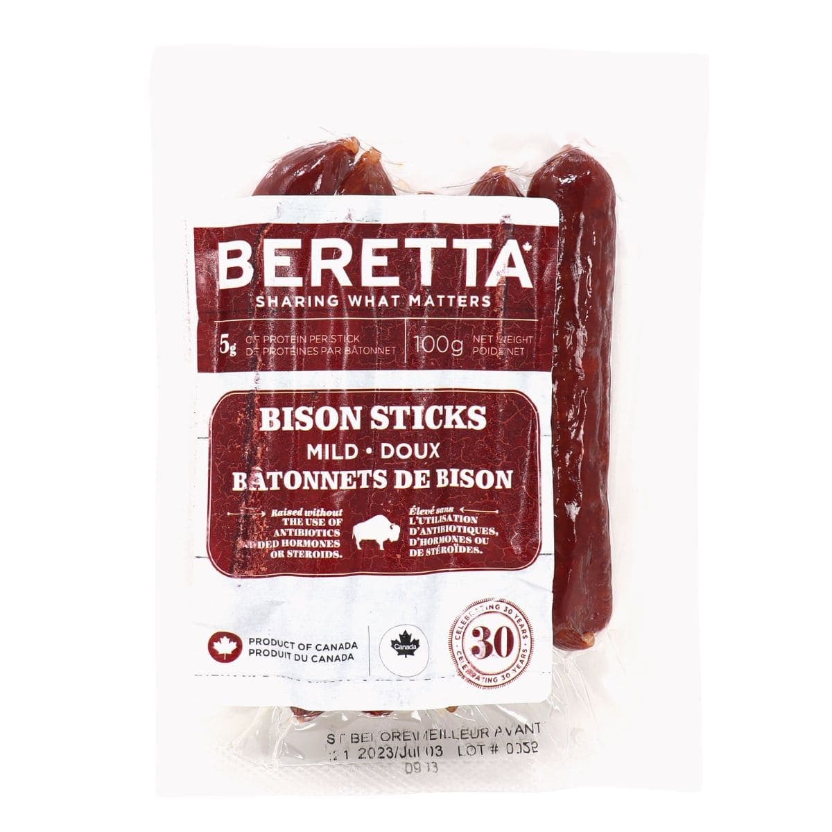 Beretta Bison Sticks Mild, 100g