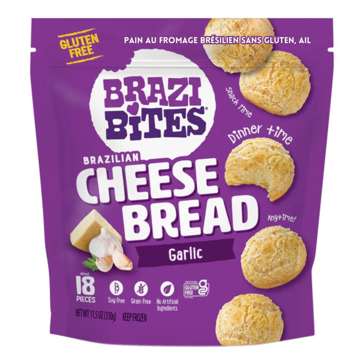 Brazi Bites Gluten-Free Brazilian Cheese Bread Garlic, 330g