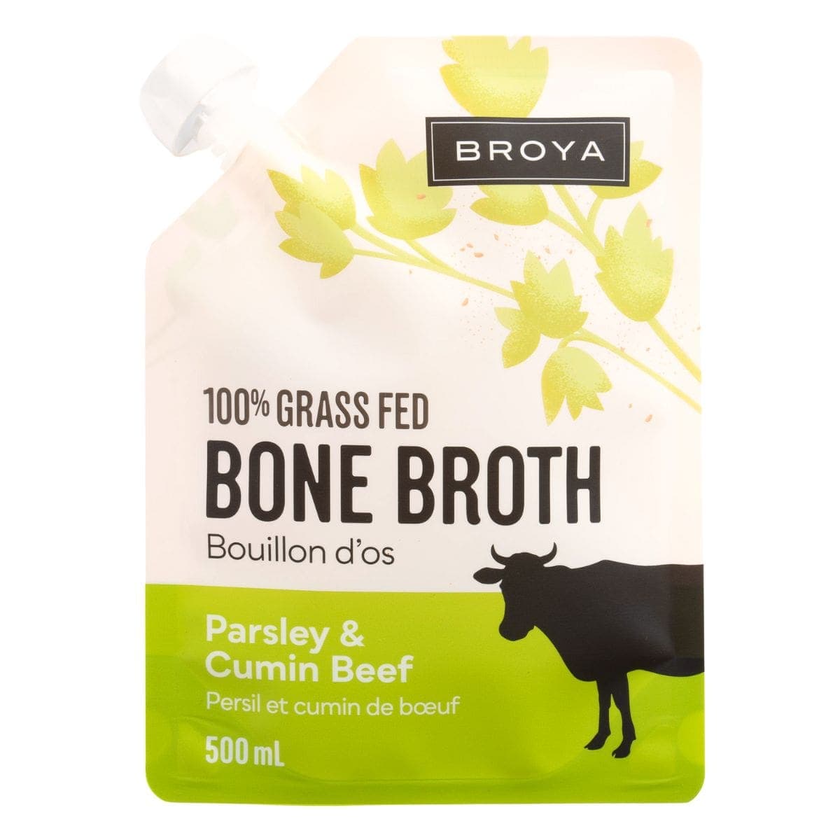 Broya Grass-Fed Beef Bone Broth Parsley &amp; Cumin, 500ml