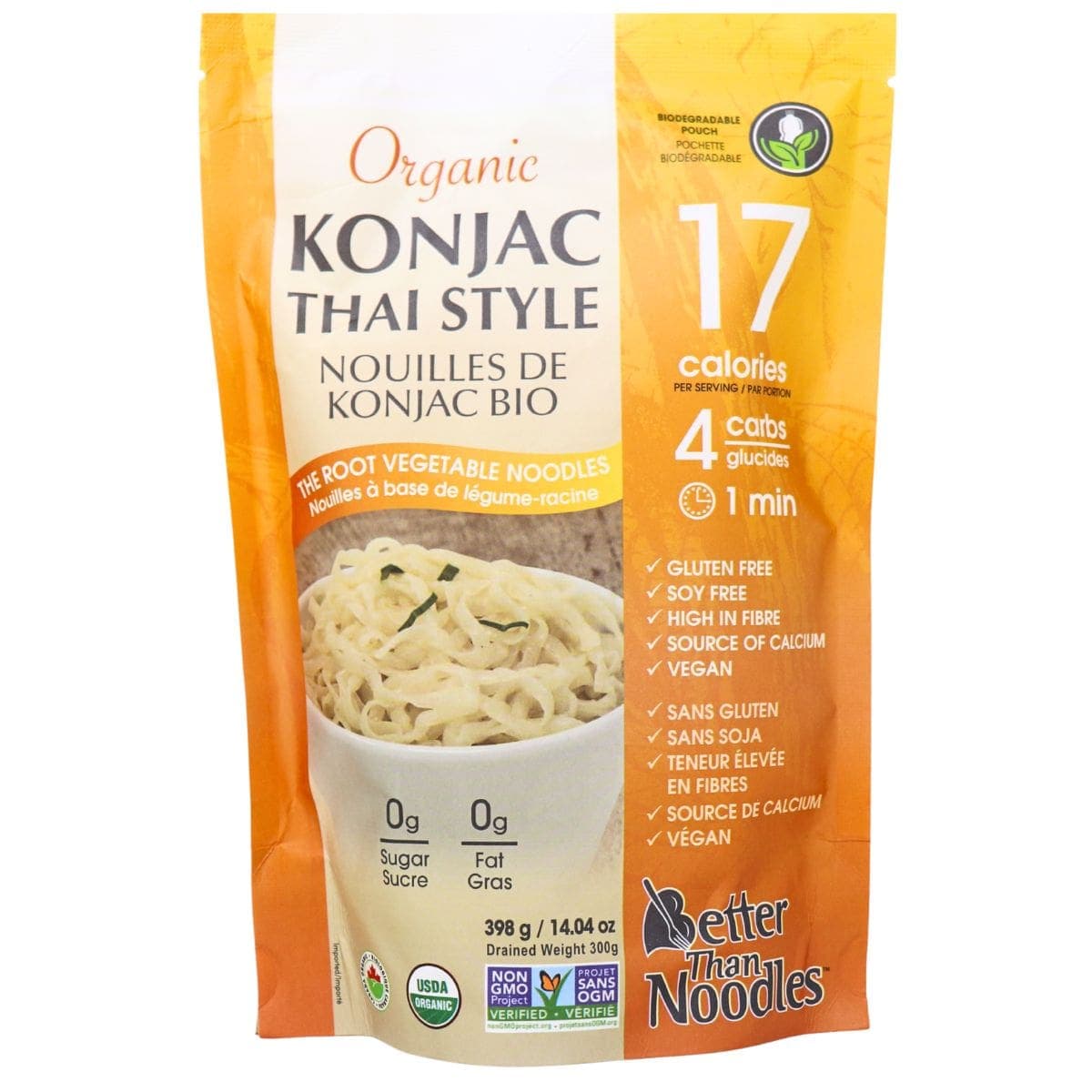 Better Than Foods Organic Konjac Thai Style Noodles, 398g
