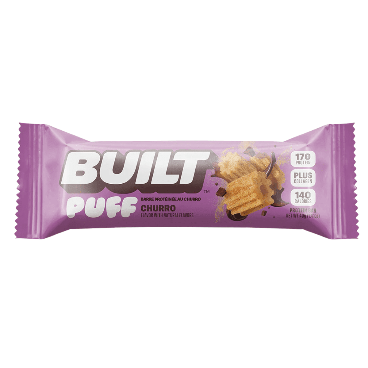 Built Bar Puffs Protein Bar Churro, 40g