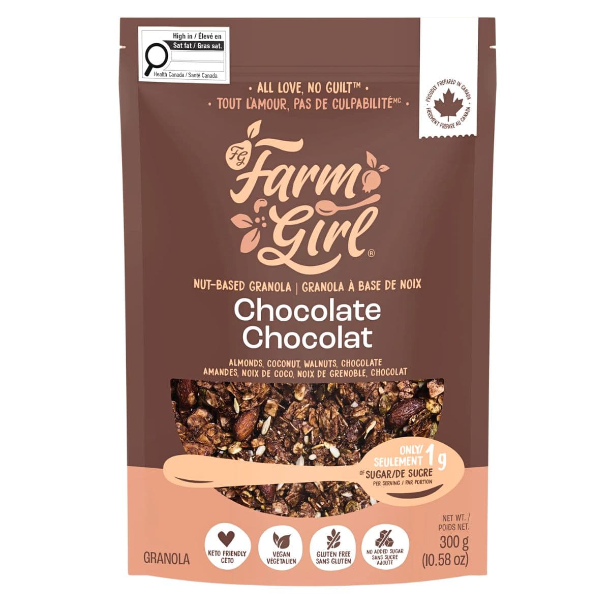 Farm Girl Grain-Free Granola Chocolate, 300 g