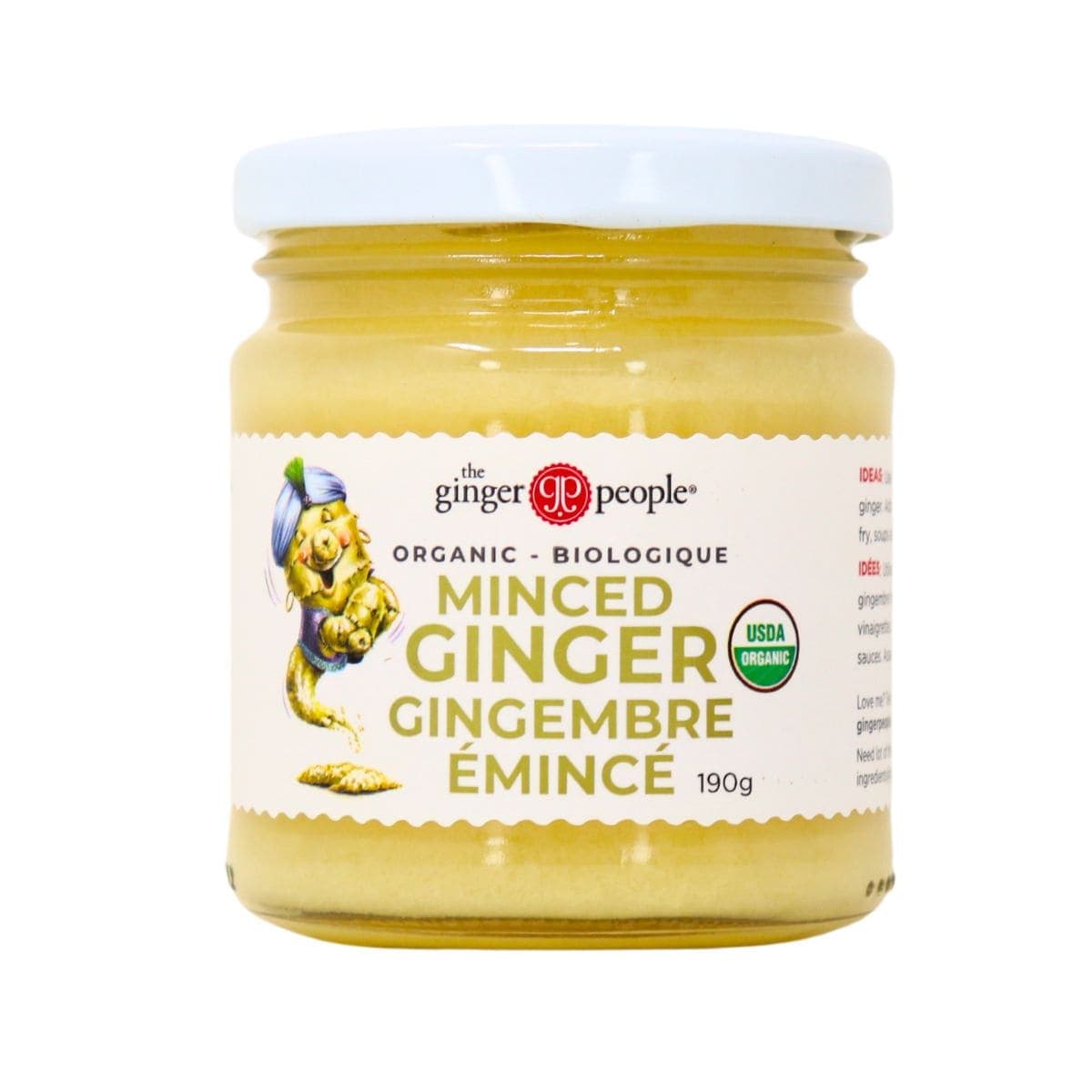 The Ginger People Organic Minced Ginger, 190g