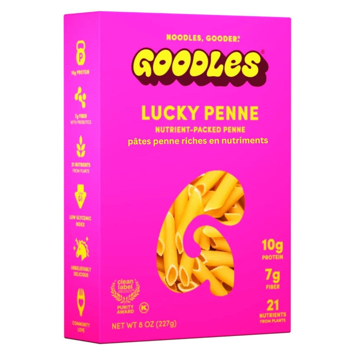Goodles Noodles Nutrient-Packed Penne Lucky Penne, 227g