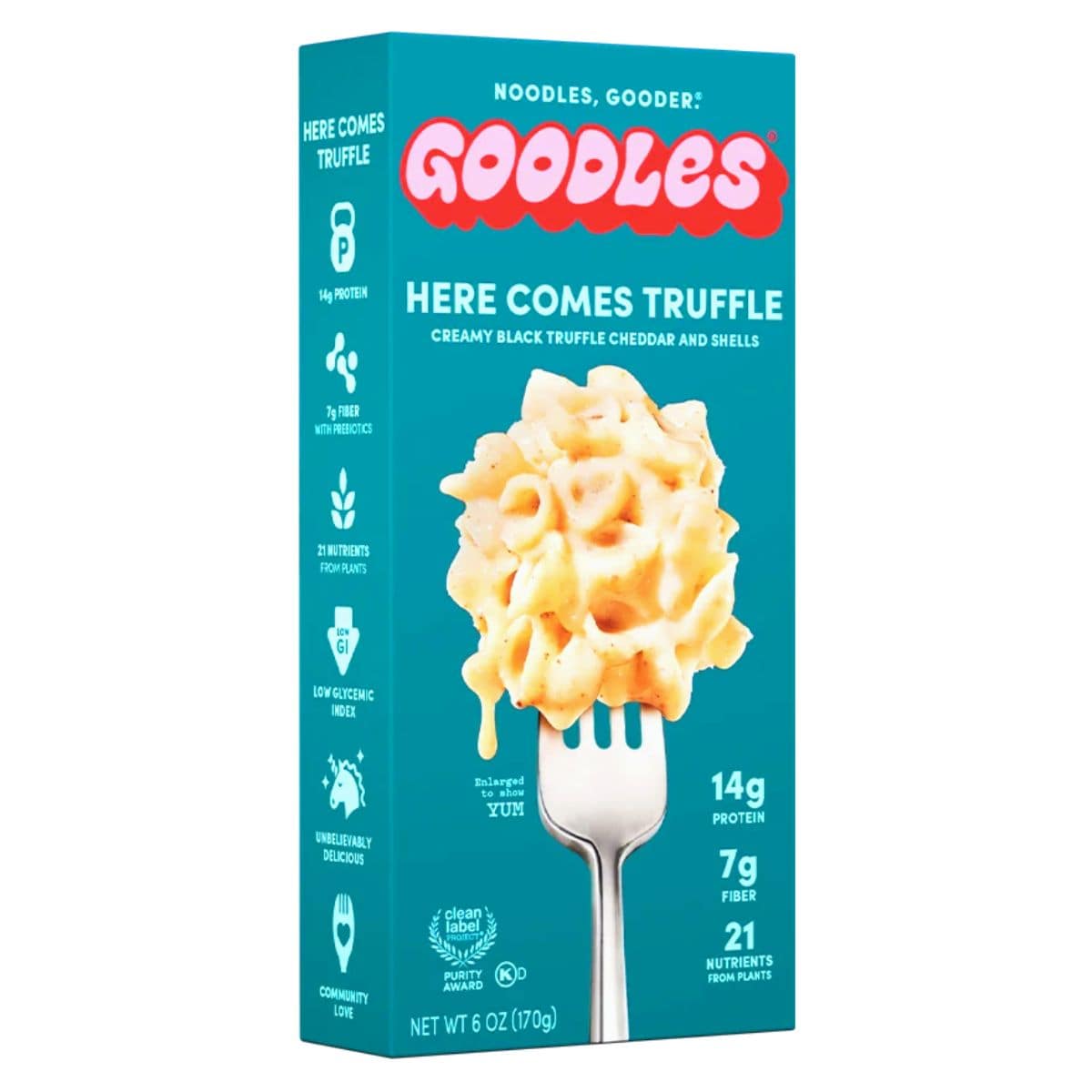 Goodles Protein Mac And Cheese Black Truffle Here Comes Truffle, 170g