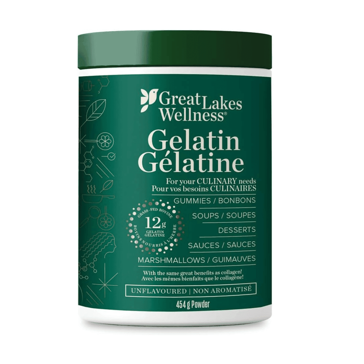 Great Lakes Beef Gelatin Unflavoured, 454g