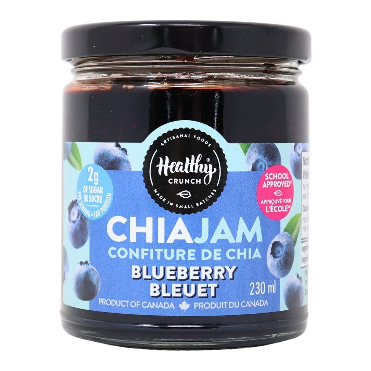 Healthy Crunch Paleo Chia Jam Blueberry, 230ml