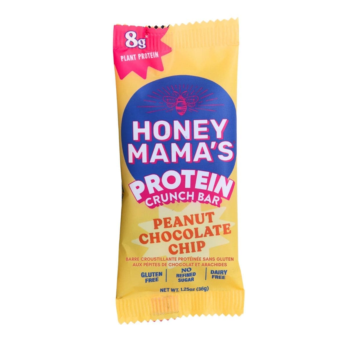 Honey Mama’s Gluten-Free Protein Crunch Bar Peanut Chocolate Chip, 36g