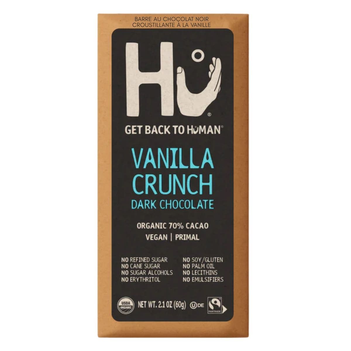Hu Kitchen Vanilla Crunch Dark Chocolate Bar, 60g