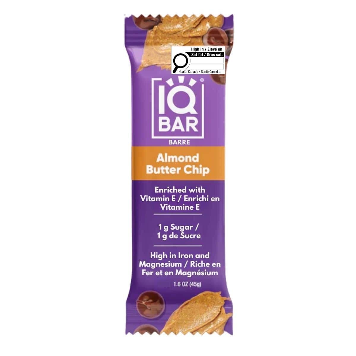 IQ Bar Almond Butter Chip, 45 g