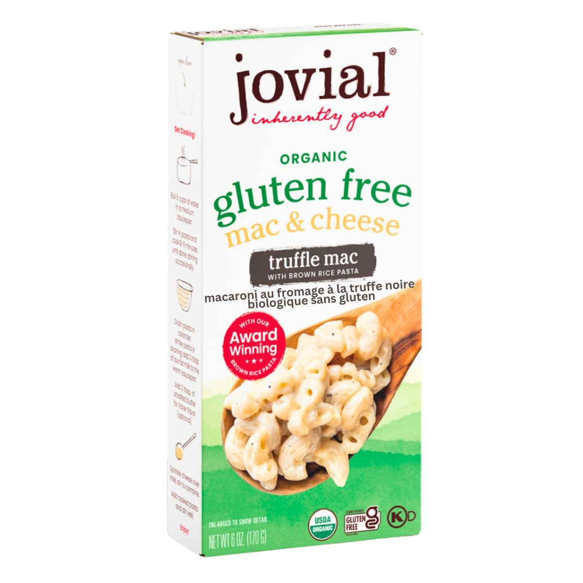 Jovial Organic Gluten-Free Mac And Cheese Truffle Mac, 170g