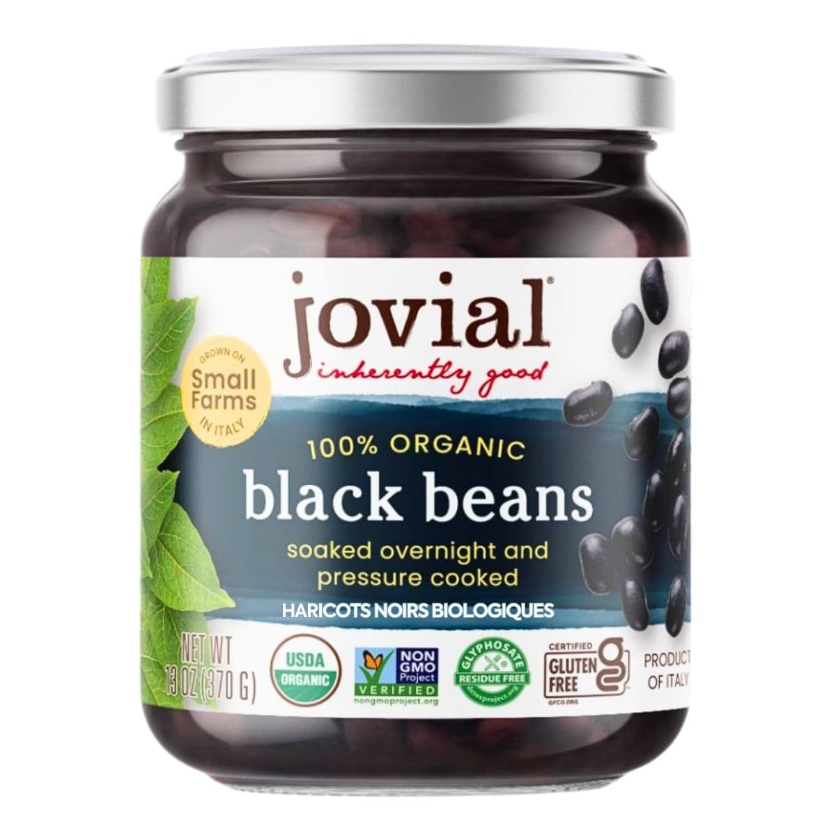 Jovial Organic Black Beans, 370g