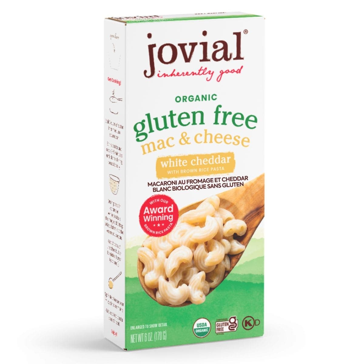 Jovial Organic Gluten-Free Mac And Cheese White Cheddar, 170g