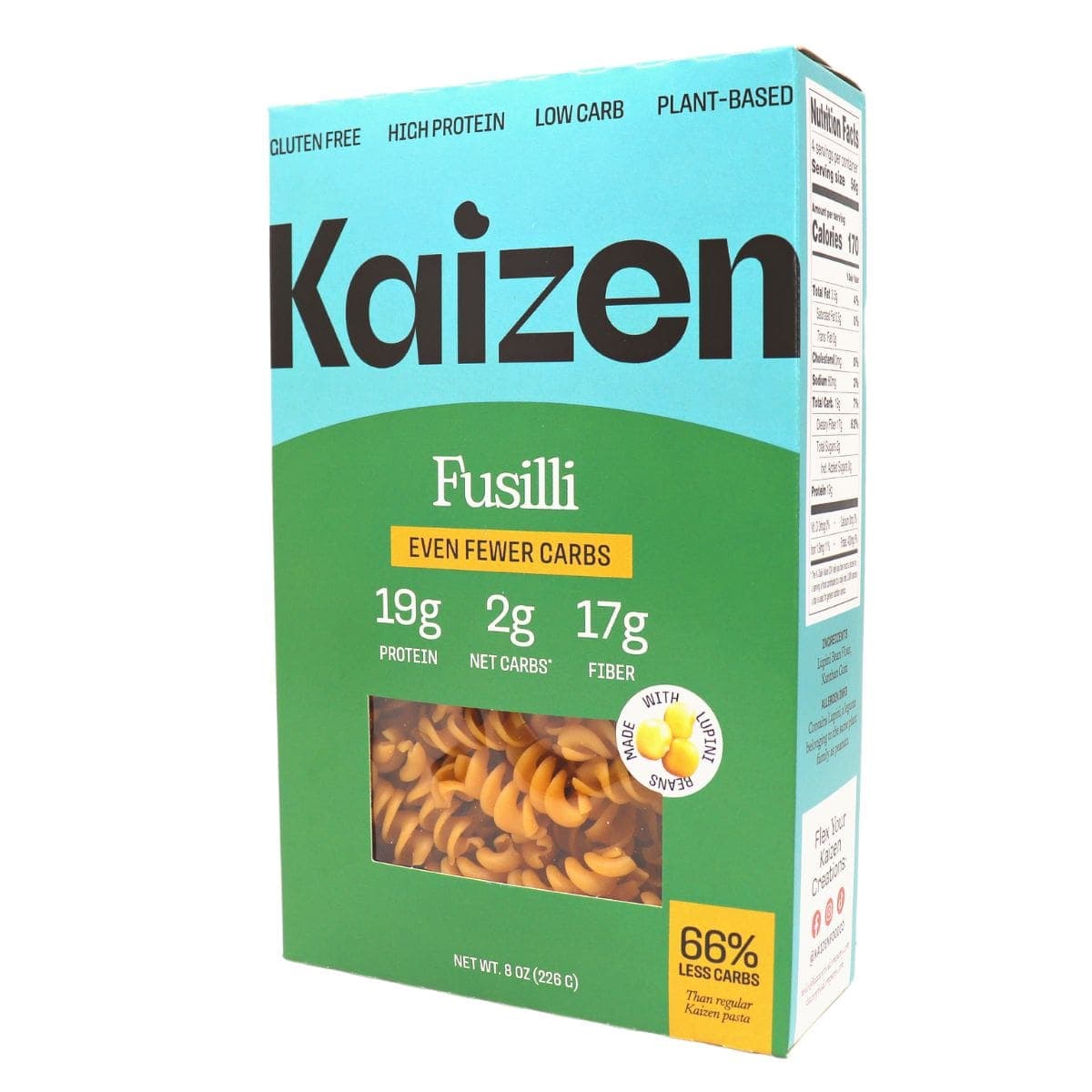 Kaizen High Protein 2 Net Carb Pasta Fusilli, 226g