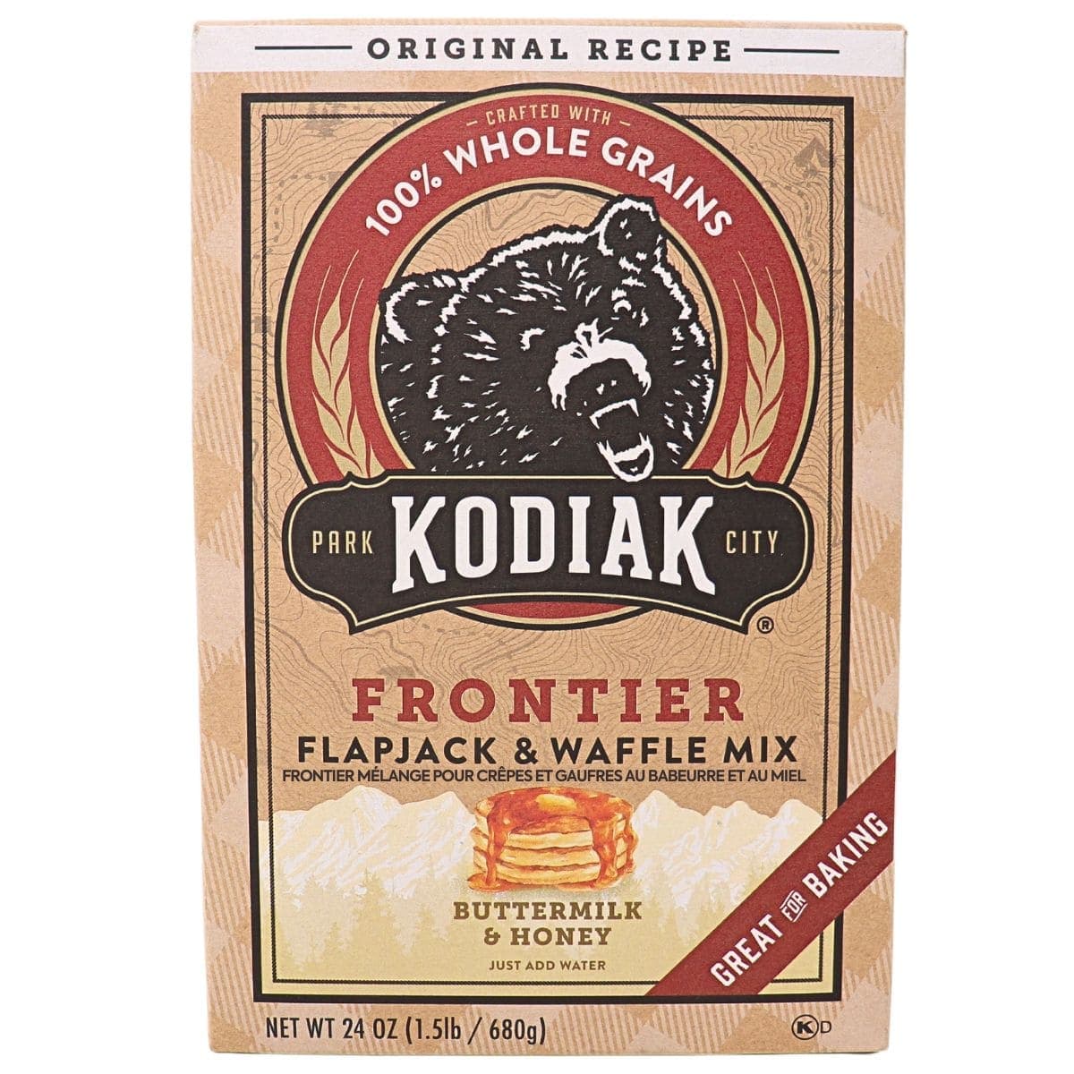 Kodiak Frontier Flapjack &amp; Waffle Mix Buttermilk &amp; Honey, 680g