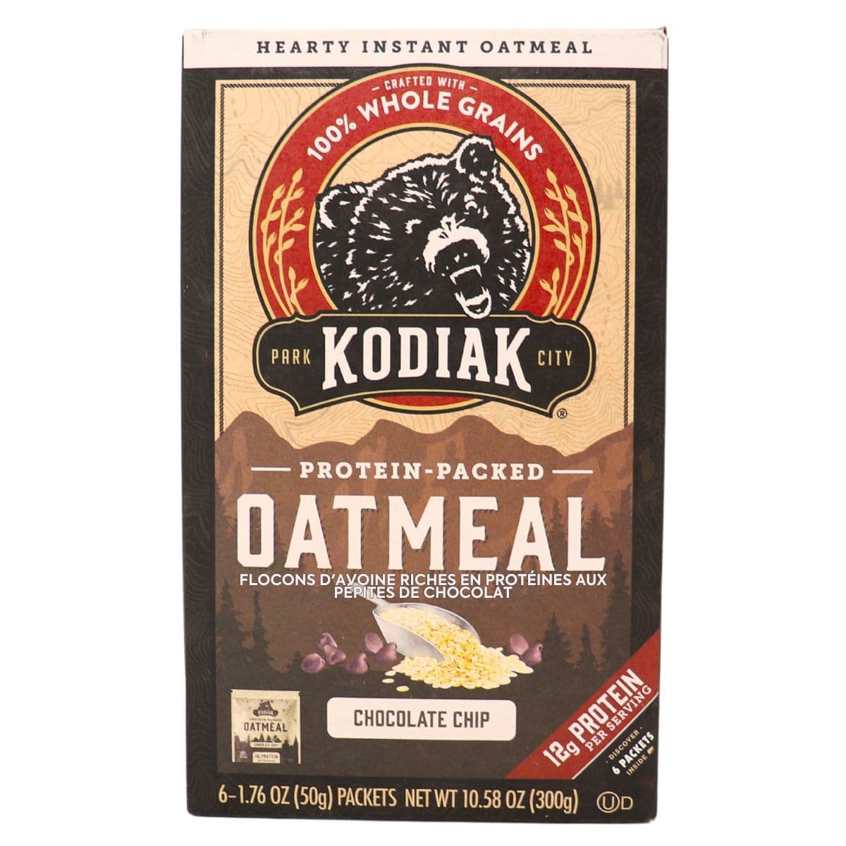 Kodiak Protein-Packed Chocolate Chip Oatmeal, 6 Packets