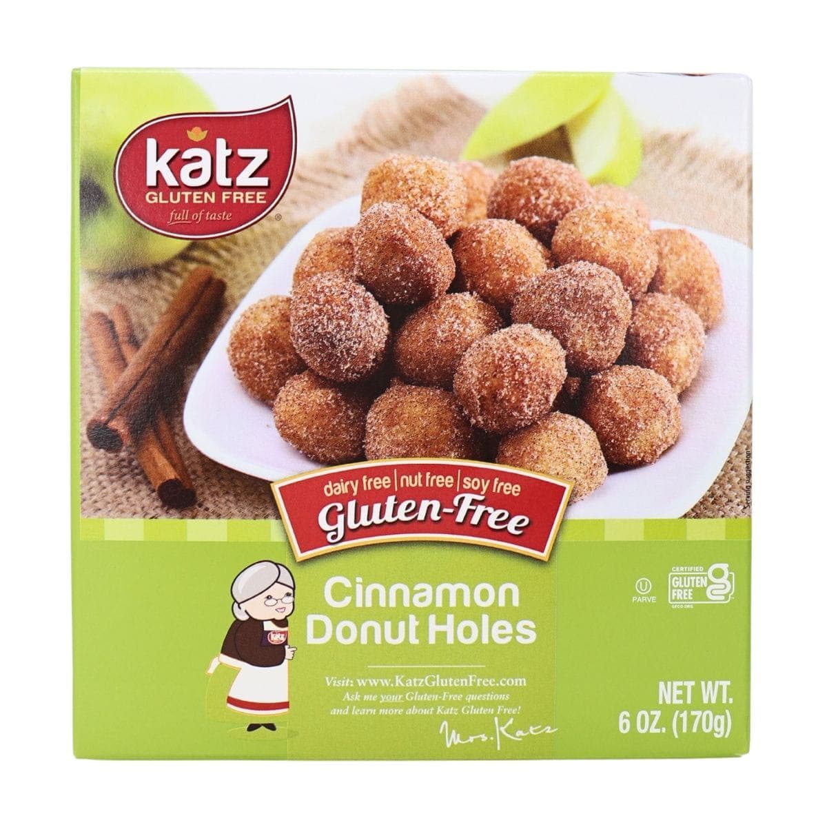 Katz Gluten-Free Donut Holes Cinnamon, 170g