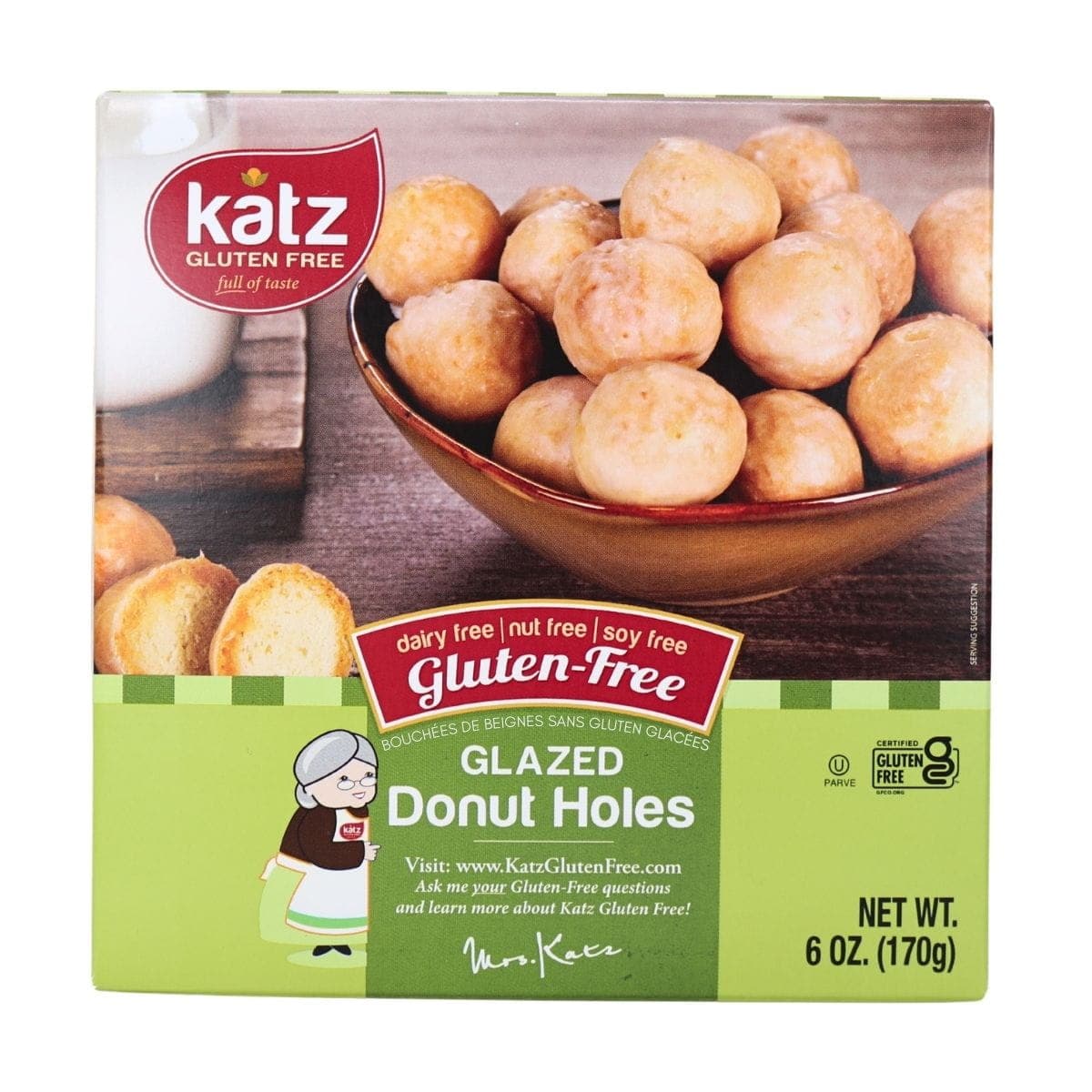 Katz Gluten-Free Donut Holes Glazed, 170g