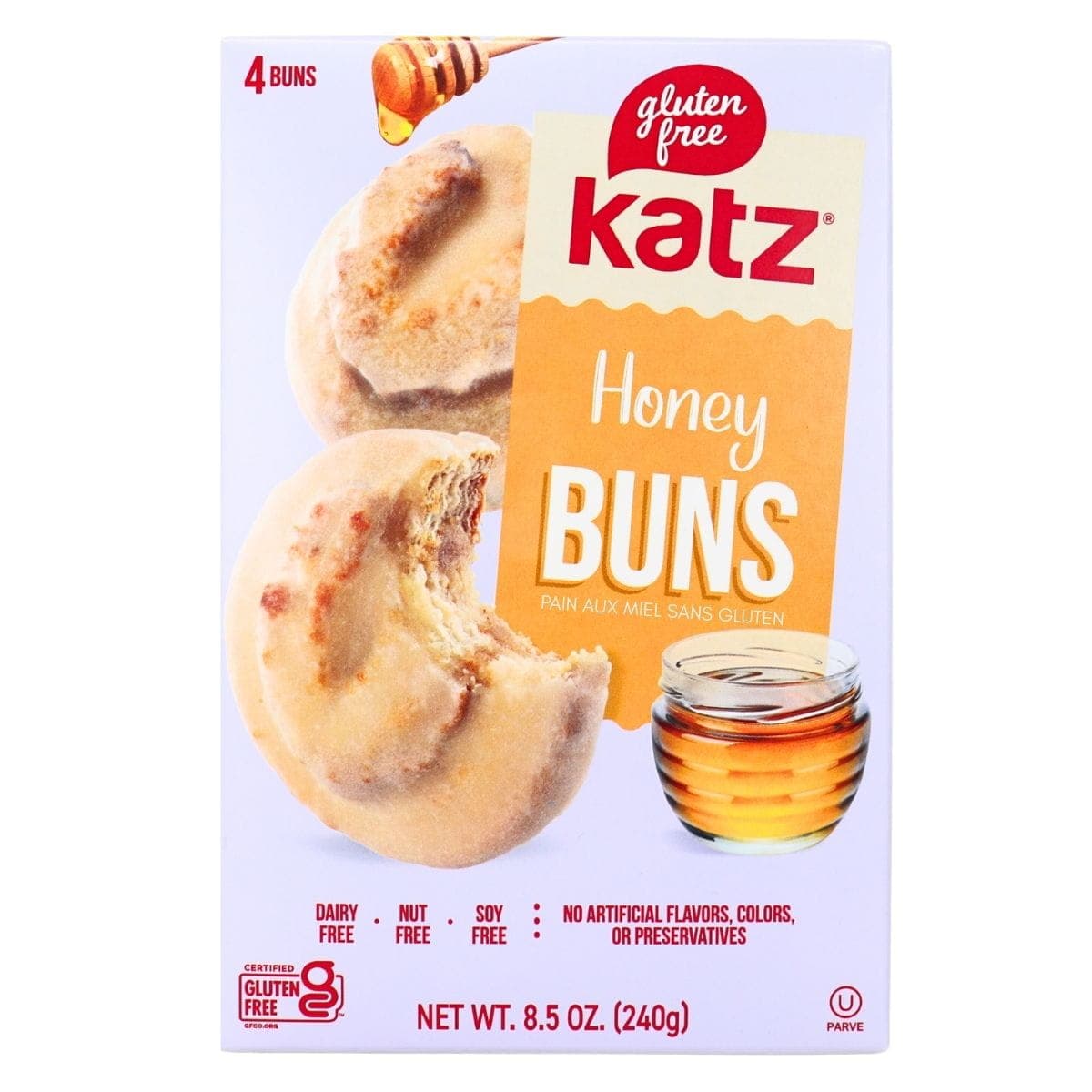 Katz Gluten-Free Honey Buns, 4 Pack