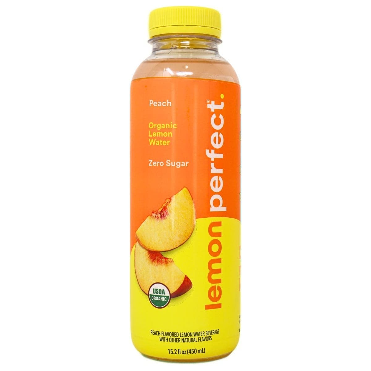 Lemon Perfect Zero Sugar Organic Lemon Water Peach, 450mL