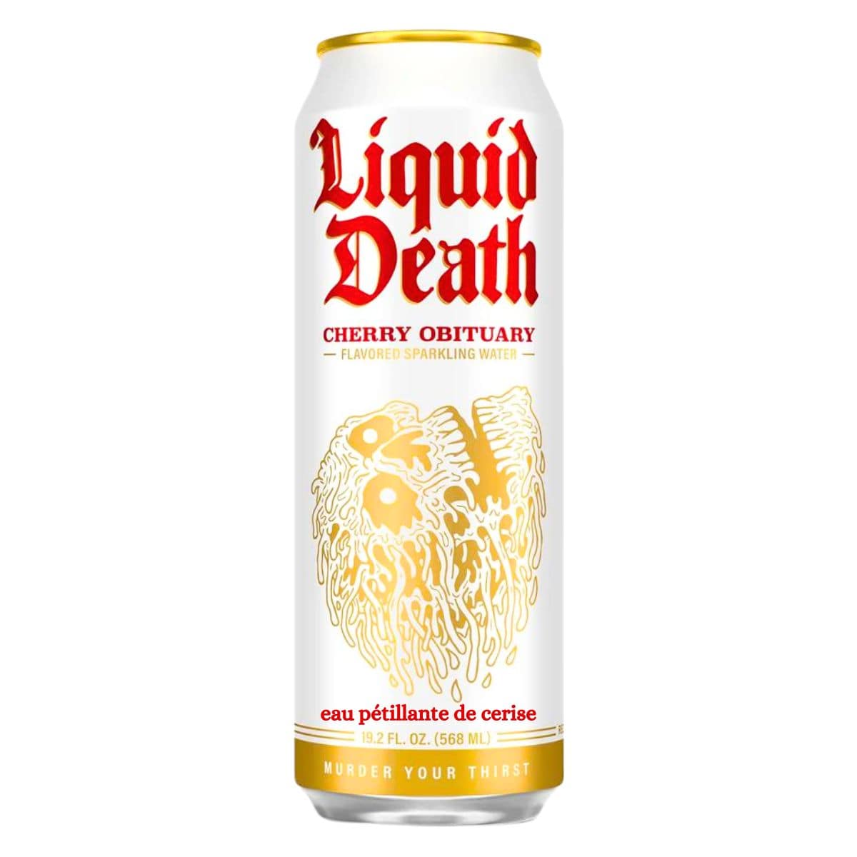 Liquid Death Sparking Water Cherry Obituary, 568ml