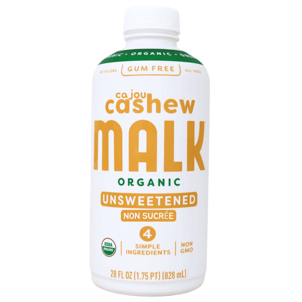 MALK Organic Cashew Milk Unsweetened, 828 ml