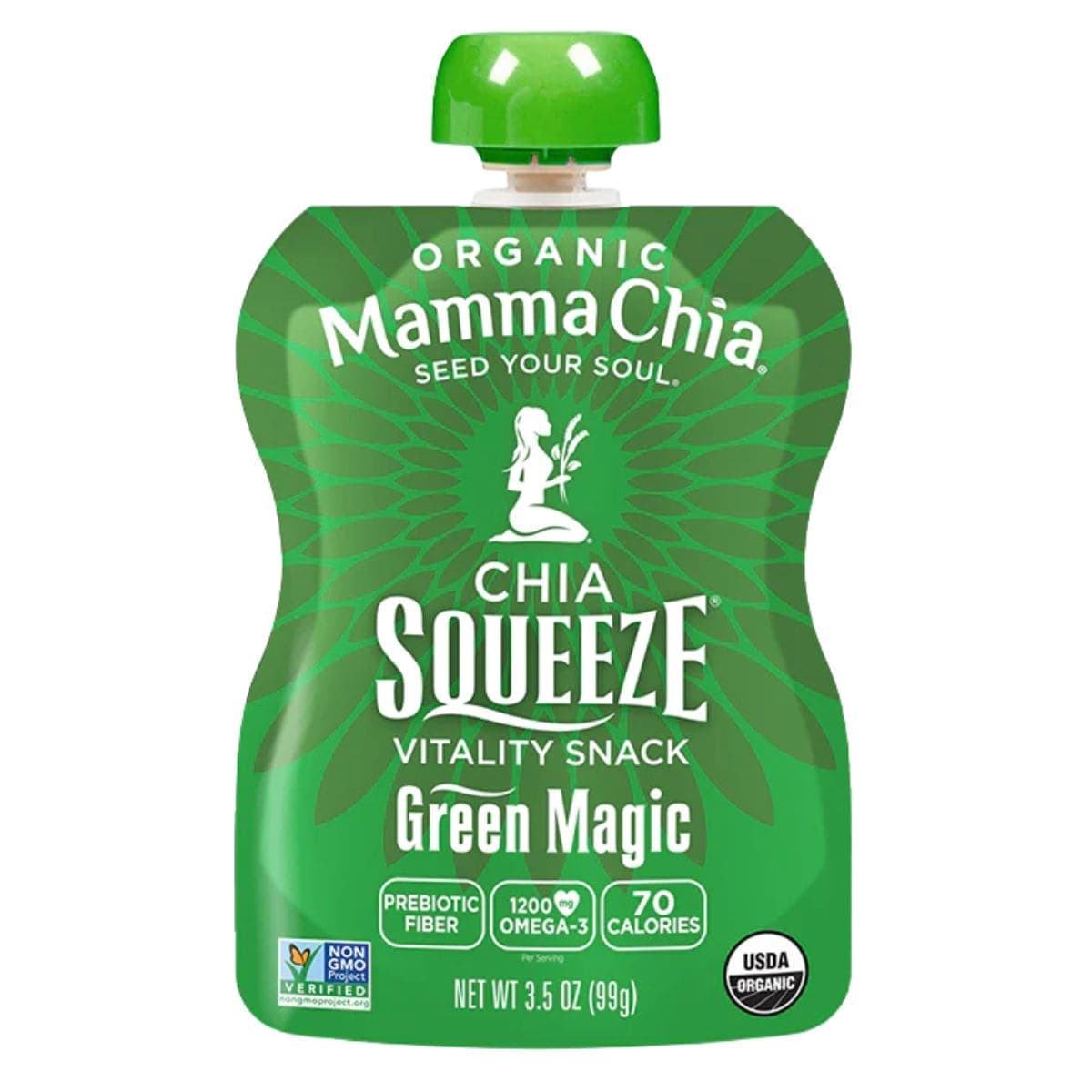Mamma Chia Organic Chia Squeeze Green Magic, 99g
