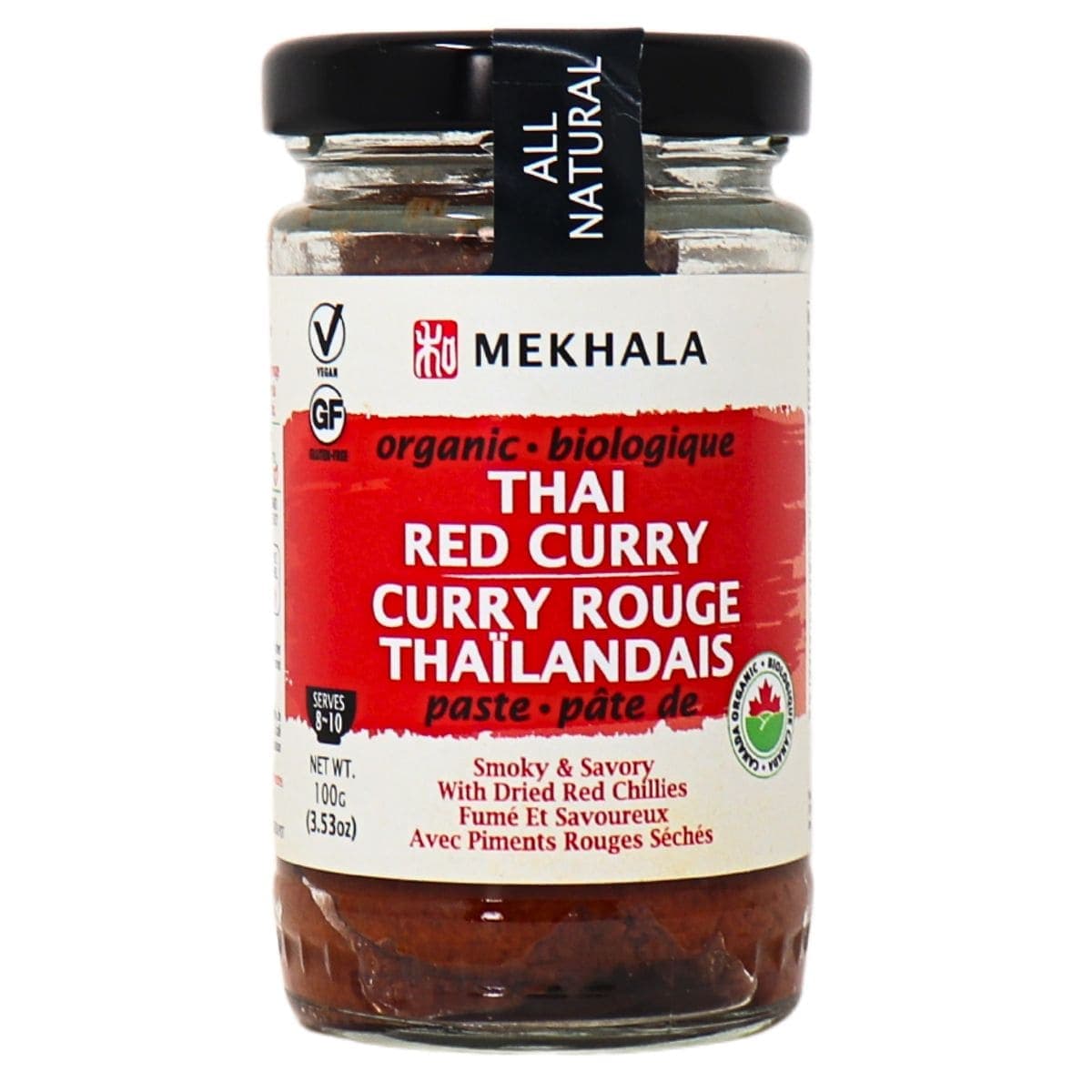 Mekhala Organic Vegan Red Curry Paste, 100g