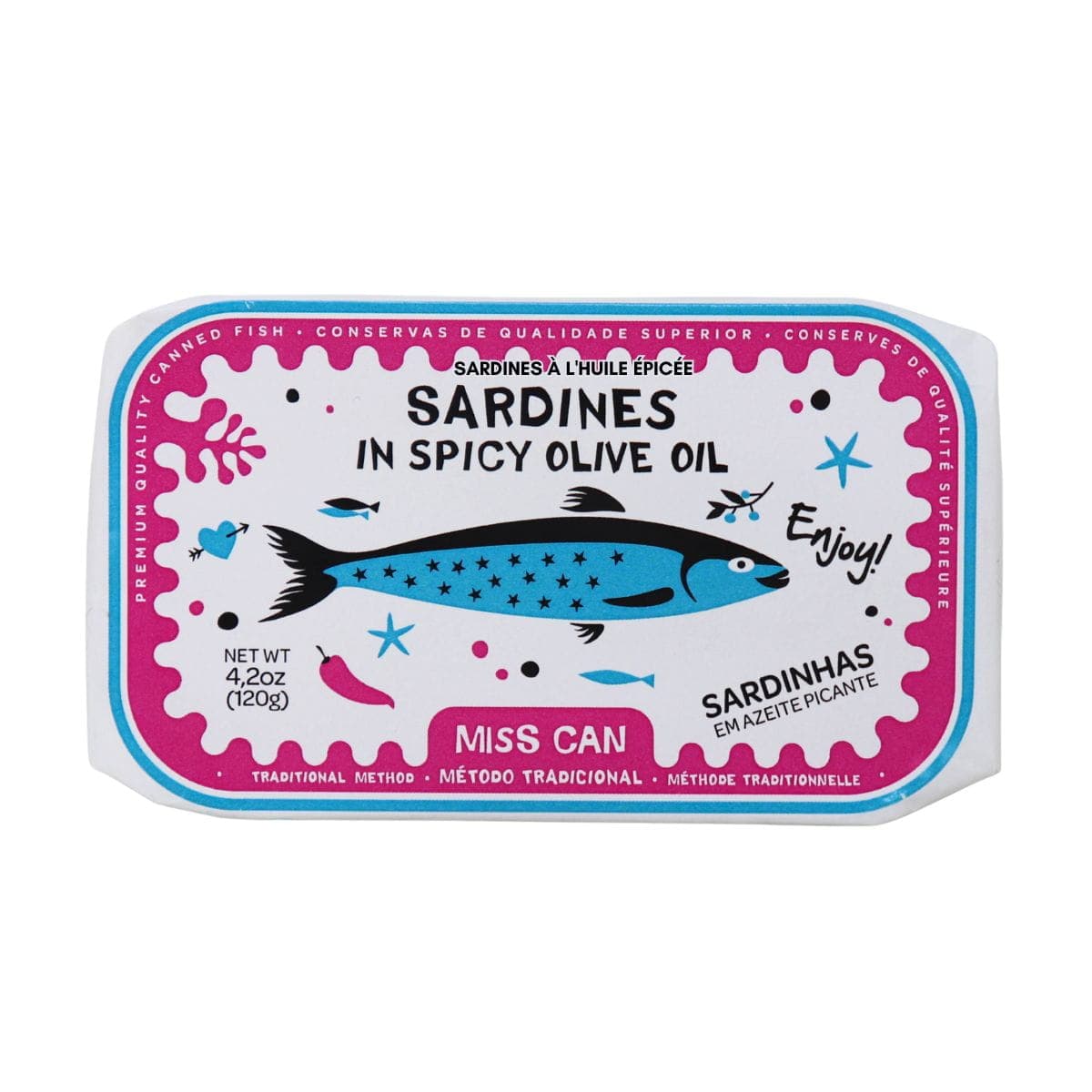 Miss Can Sardines in Spicy Oil, 120g