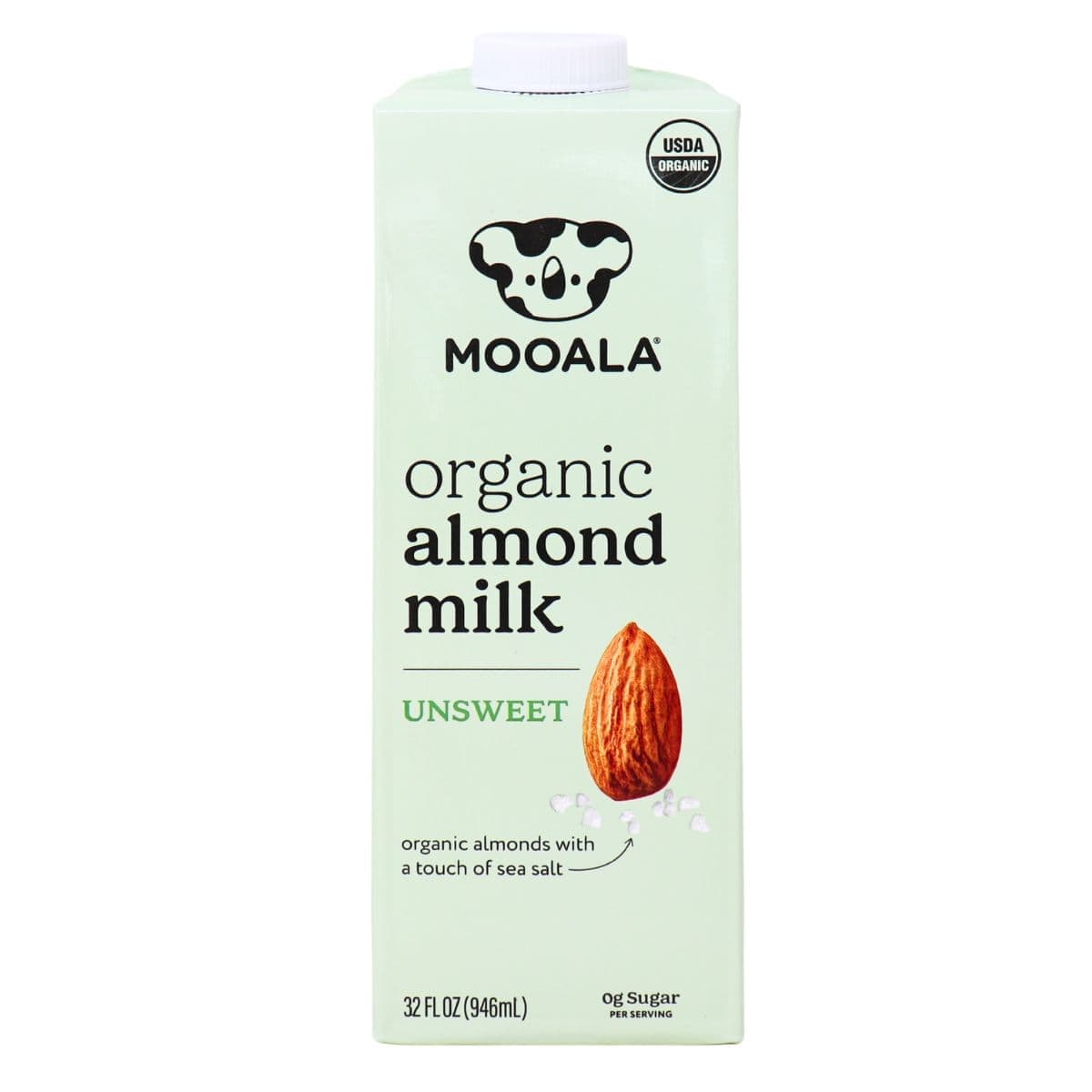 Mooala Organic Plant-Based Almond Milk Unsweetened Original, 946mL