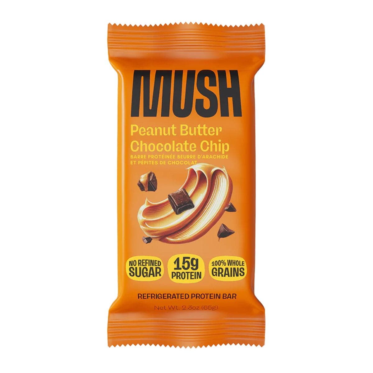 MUSH Protein Bar Peanut Butter Chocolate Chip, 65g