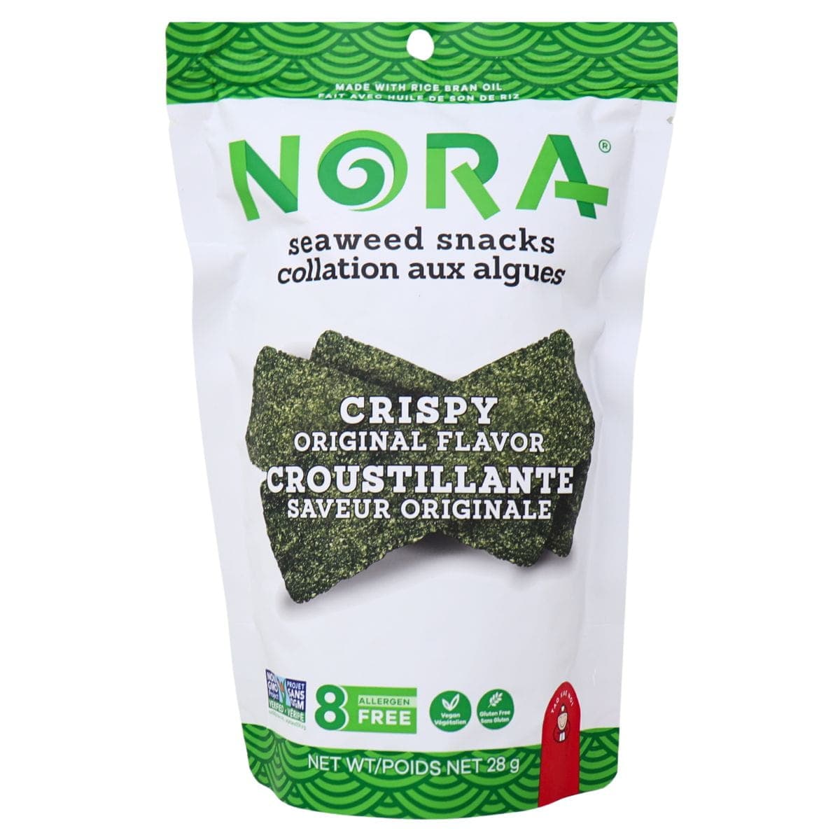 NORA Crispy Seaweed Snack Original, 28g