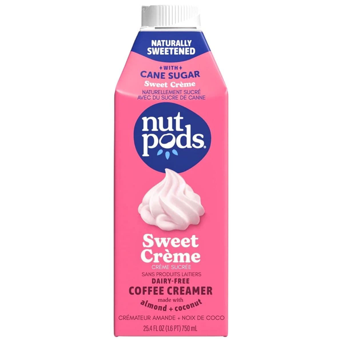 Nutpods Sweetened &amp; Dairy-Free Almond + Coconut Creamer Sweet Crème, 750 ml