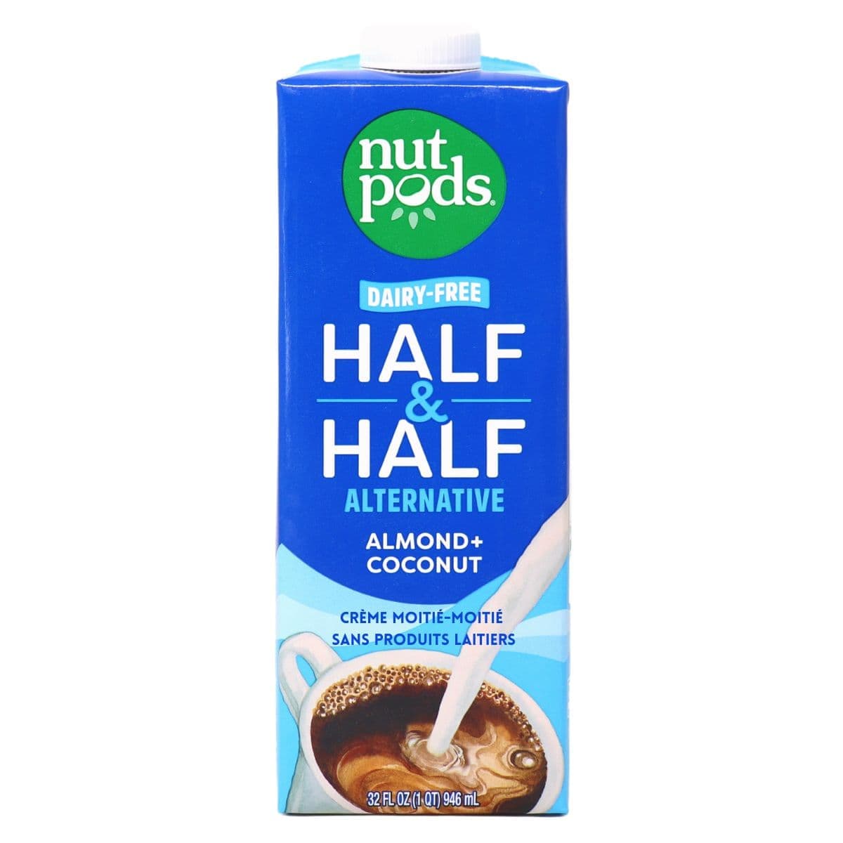 Nutpods Dairy-Free Half &amp; Half Alternative Almond + Coconut, 946ml