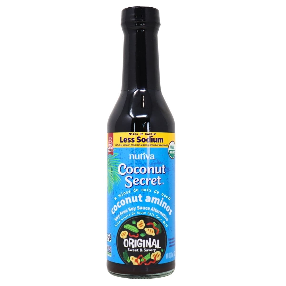 Coconut Secret Organic Less Sodium Coconut Aminos Soy-Free Soy Sauce Alternative, 237ml